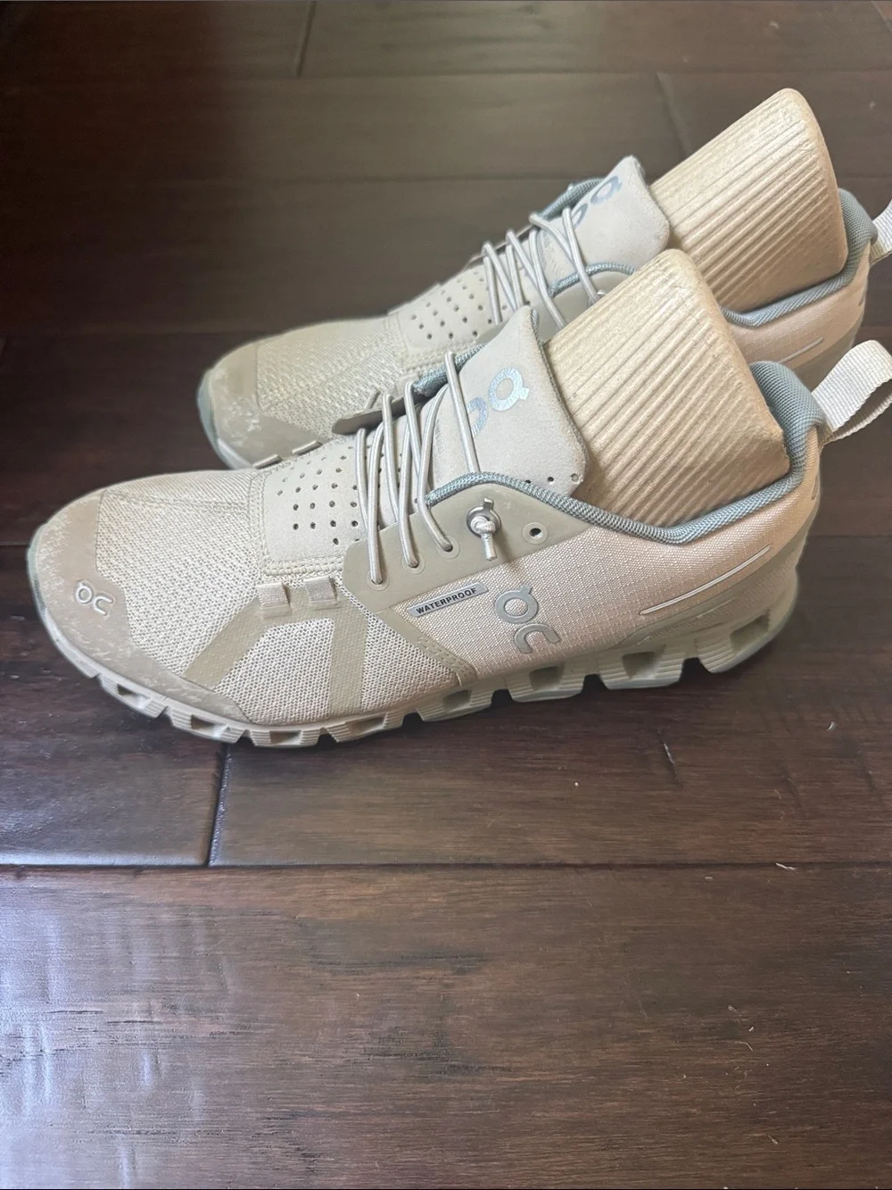 On Cloud Waterproof Sneakers in Light Gray